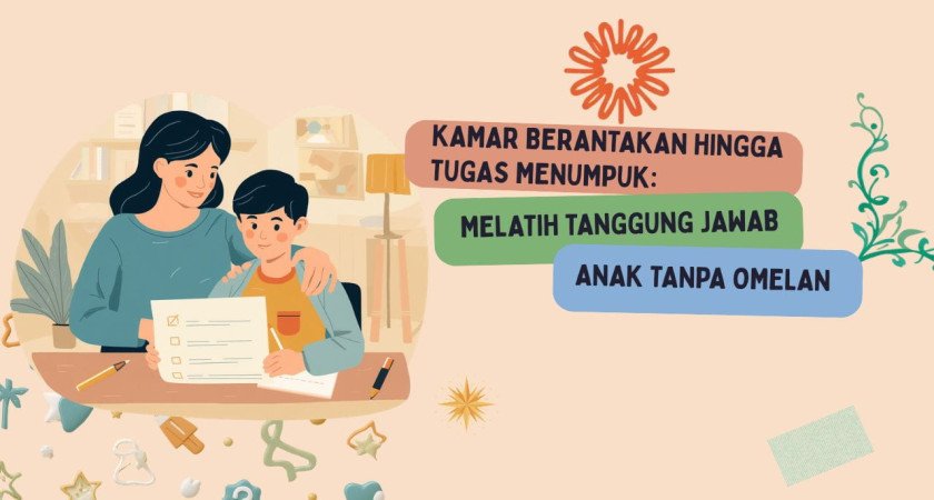 Kamar Berantakan Hingga Tugas Menumpuk : Melatih Tanggung Jawab Anak Tanpa Omelan